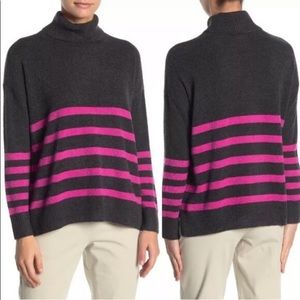💕 NWT Vince Camuto Soft Stripe Turtleneck Sweater 1X